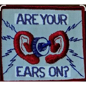 Vintage Got Your Ears On Cb Radio Embroidered Patch Woven